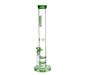 Акция! Бонг Rastashop 2xHoneycomb Green Percolator - Бонги - Бонги стеклянные - Прямые бонги - Магазин бонгов бонгшоп.рф