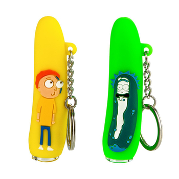 Трубка силиконовая Mini Rick & Morty Chillum - Прикольные товары - Магазин бонгов бонгшоп.рф