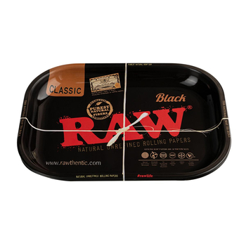 Поднос RAW Black Rolling Tray Дисконт - Уценка - Магазин бонгов бонгшоп.рф
